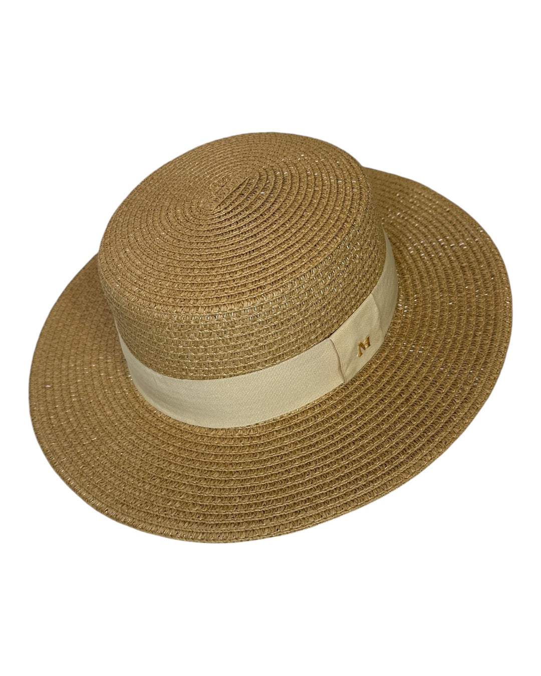 Sombrero canotier de paja