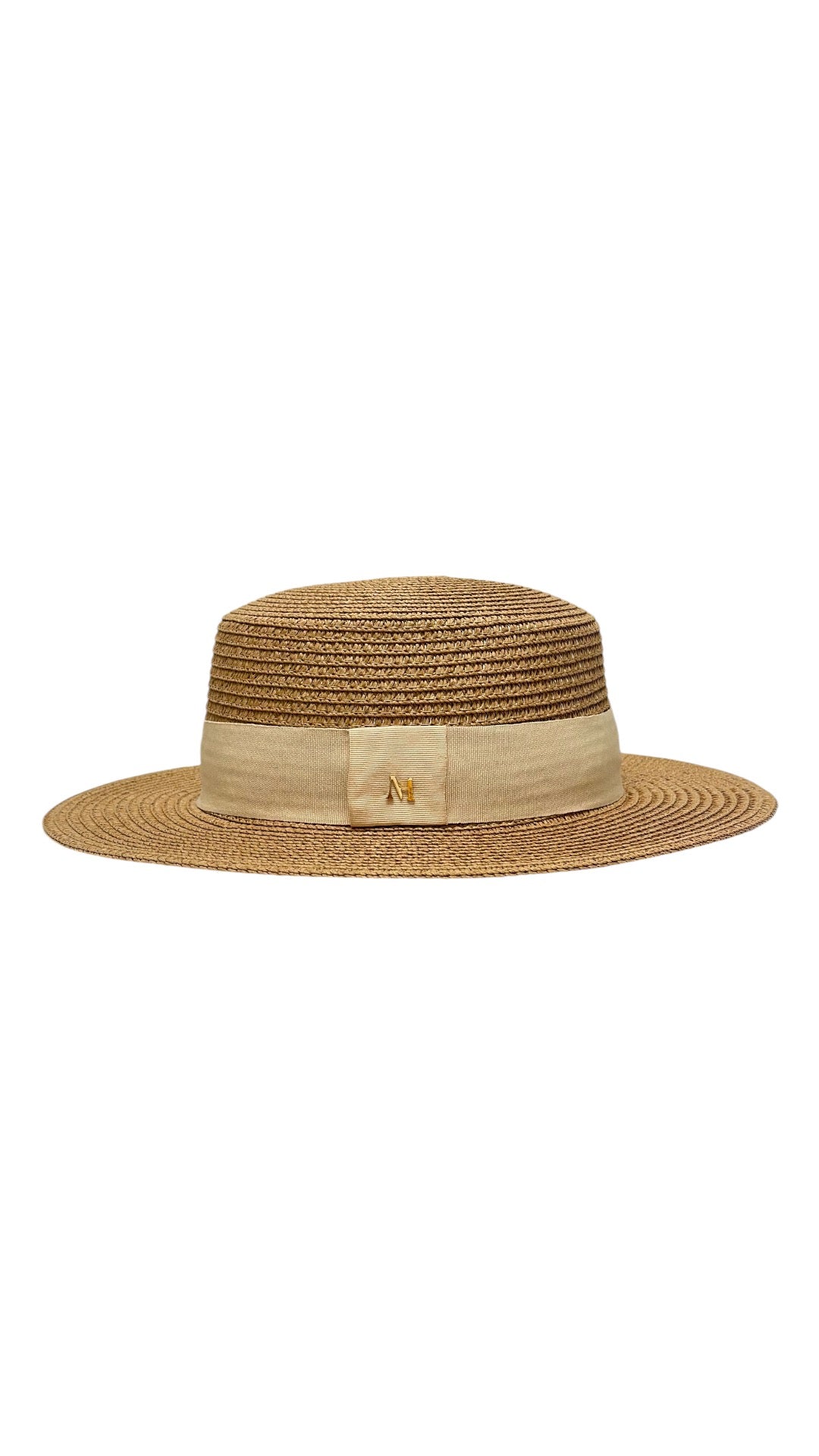 Sombrero canotier de paja